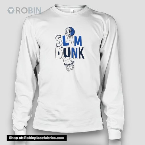 Slam Dunk Dallas Mavericks Ball In Hoop 2024 Shirt