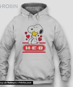 Snoopy And Woodstock Loves H E B Logo Unisex Shirt