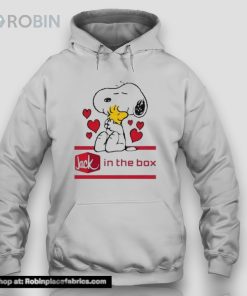 Snoopy And Woodstock Loves Jack In The Box Logo Unisex Shirt