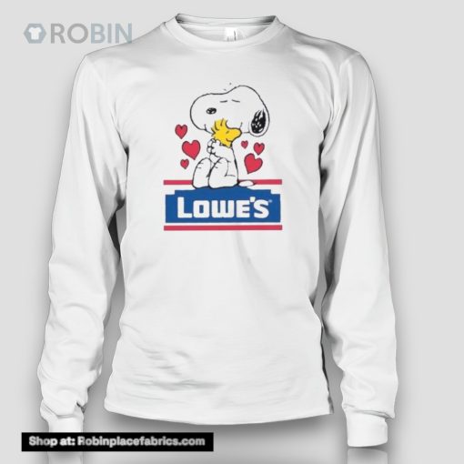 Snoopy And Woodstock Loves Lowe’s Logo Shirt