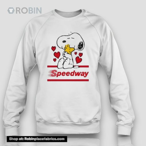 Snoopy And Woodstock Loves Speedway Logo Unisex Shirt