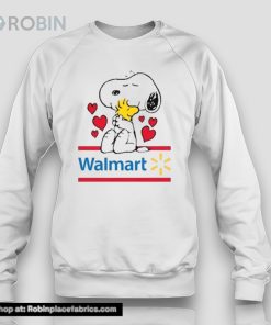 Snoopy And Woodstock Loves Walmart Logo Shirt