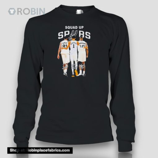 Squad Up Duncan Wembanyama And Robinson San Antonio Spurs Signatures Shirt