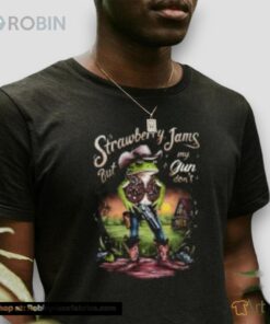 Strawberry Jams But My Glock Dont Frog Unisex Shirts