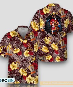 Summer Aloha Floral Captain Morgan Hawaiian Shirt