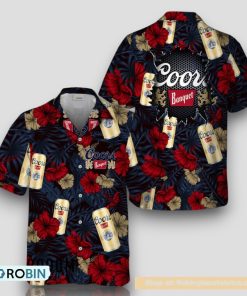 Summer Aloha Floral Coors Banquet Hawaiian Shirt