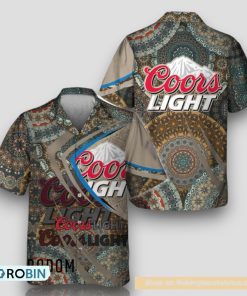Summer Boho Mandala Coors Light Hawaiian Shirt