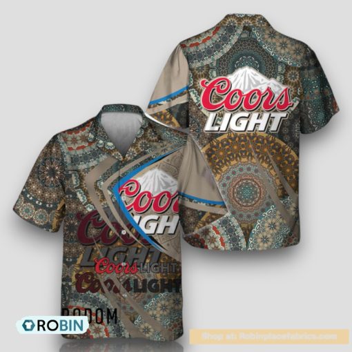 Summer Boho Mandala Coors Light Hawaiian Shirt
