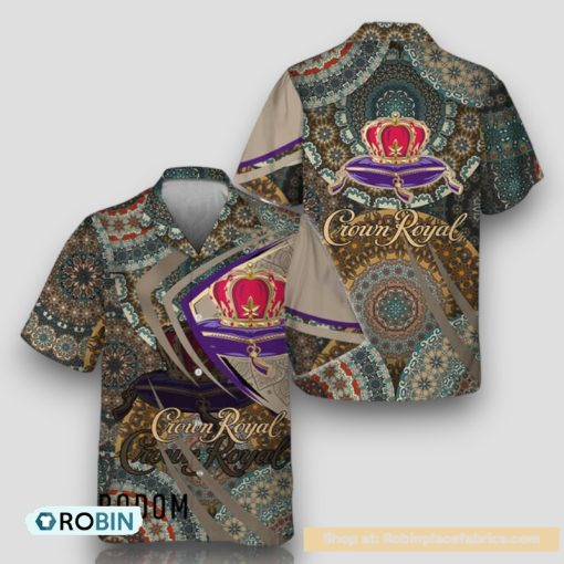 Summer Boho Mandala Crown Royal Hawaiian Shirt
