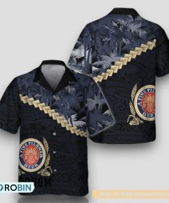 Summer Palm Tree Blend Polynesian Miller Lite Hawaiian Shirt