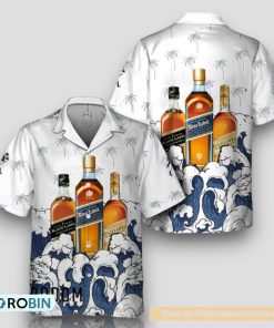 Summer Waves Johnnie Walker Hawaiian Shirt