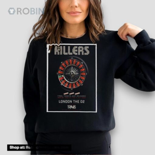 The Killers Final At The O2 London On 8 10 And 11 July With Special Guest Travis Band New Album Rebel Diamonds Print Art Poster Shirt