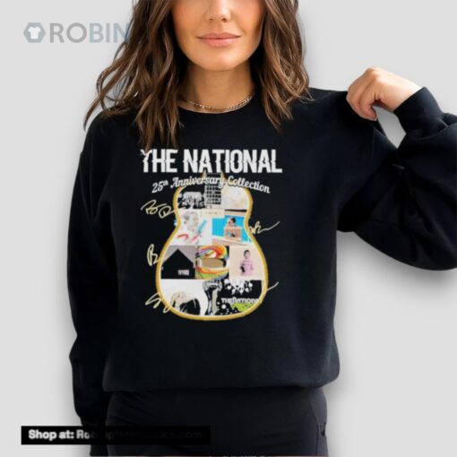 The National Band 25th Anniversary Collection Guitar Signatures Shirt