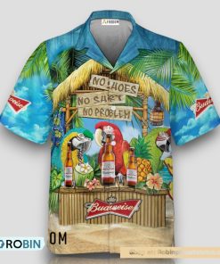 The Ultimate Margaritaville Party Budweiser Beer Hawaiian Shirt