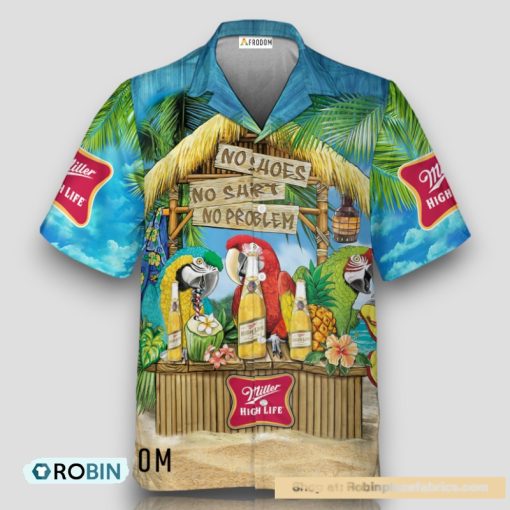 The Ultimate Margaritaville Party Miller High Life Hawaiian Shirt