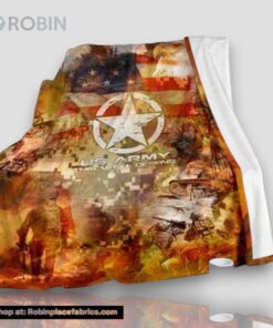This We Will n Us Army Fleece Throw Blanket