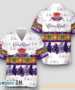 Tropical Pineapple Crown Royal Hawaiian Shirt