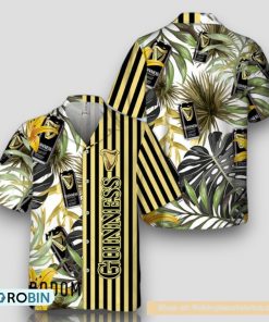 Tropical Plant Leaf Guinness Beer Hawaiian Shirt
