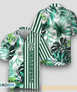 Tropical Plant Leaf Starbucks Coffee Hawaiian Shirt Tropical Plant Leaf Starbucks Coffee Hawaiian Shirt