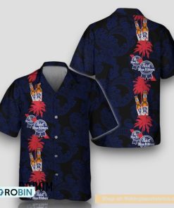 Tropical Vibes Pabst Blue Ribbon Hawaiian Shirt