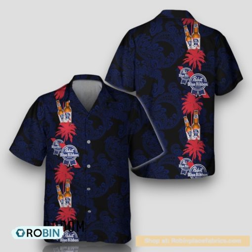 Tropical Vibes Pabst Blue Ribbon Hawaiian Shirt