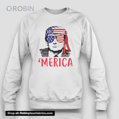 Trump Merica Donald Trump 4th Of July Trump Sunglasses Usa Flag Unisex Shirt