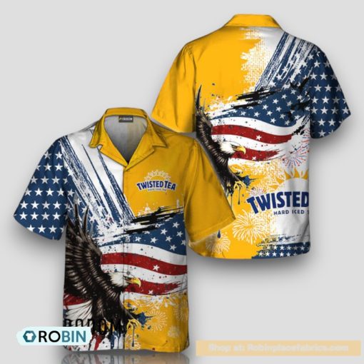 Twisted Tea Fourth Of July Eagle Hawaiian Shirt
