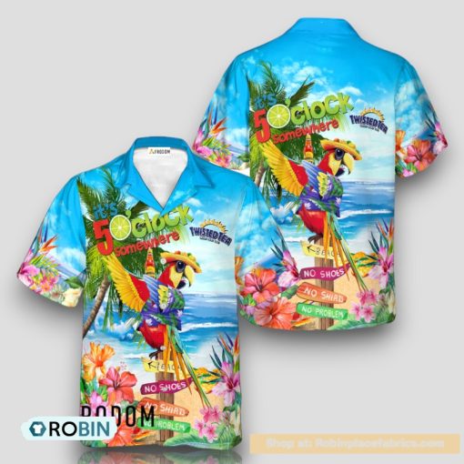 Twisted Tea Parrot Hawaiian Shirt