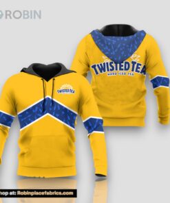 Twisted Tea Yellow Wine Pattern Hoodie & Zip Hoodie