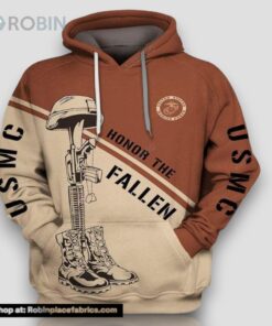 U.S Marine Corps Honor The Fallen 3D All Print Hoodie, Zip  Up Hoodie