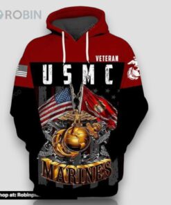 U.S Marine Corps Samper Fi 3D All Print Hoodie, Zip  Up Hoodie