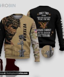U.S Veteran Ugly Christmas Sweater For Men and Women