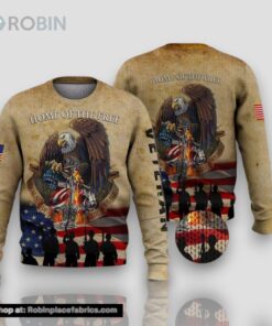 U.S Veteran Ugly Christmas Sweater For Men and Women Adult