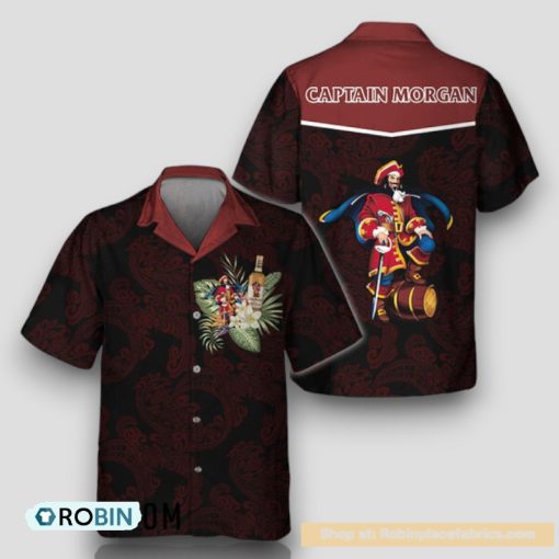 Unisex Polynesian Tribal Captain Morgan Hawaiian Shirt