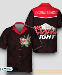 Unisex Polynesian Tribal Coors Light Hawaiian Shirt