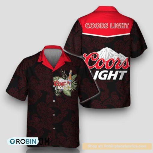 Unisex Polynesian Tribal Coors Light Hawaiian Shirt