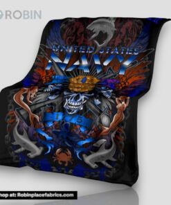 United State Navy Veteran 775 Fleece Throw Blanket