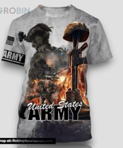 United States Army Veteran All Over Print 3D T Shirt For Military