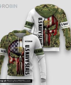 United States Navy Seal Veterans Camouflageuflage 3D Hoodie