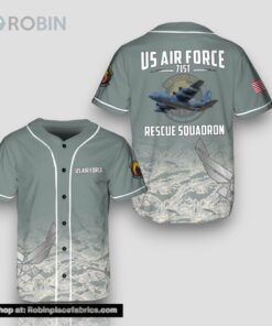 US Air Force 71st Rescue Squadron Baseball Jerseys