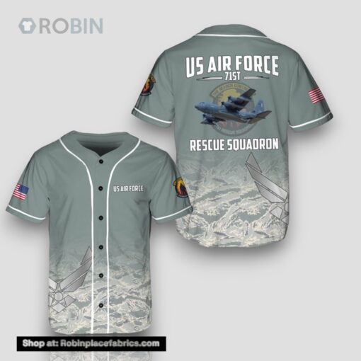 US Air Force 71st Rescue Squadron Baseball Jerseys