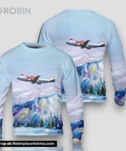 US Air Force Boeing E 4B Nightwatch Christmas AOP Sweater