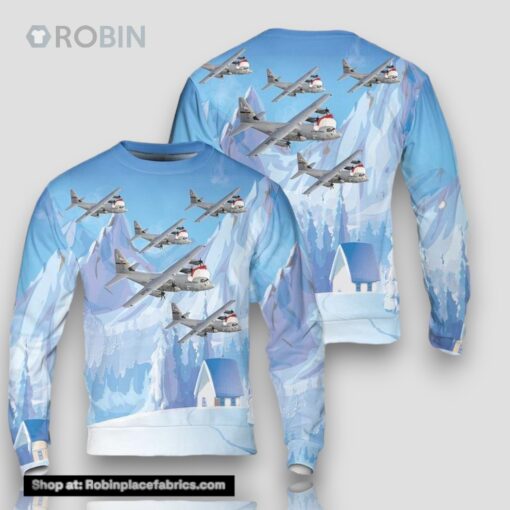 US Air Force C 130J Super Hercules 3D Sweater