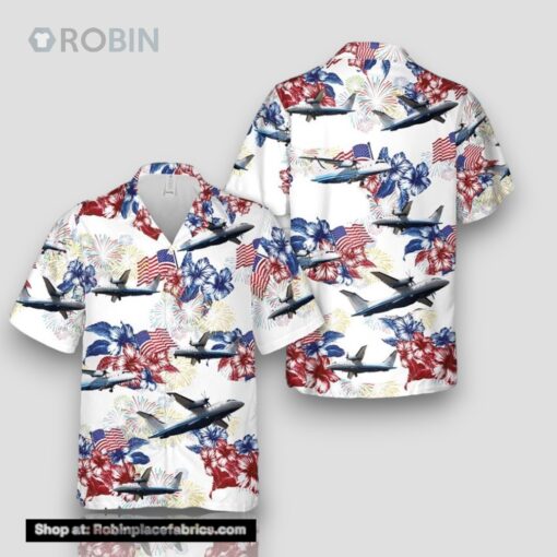 Us Air Force C 146a Wolfhound 4th Of July Hawaiian Shirt
