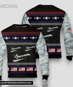 US Air Force General Atomics MQ 9 Reaper Ugly Christmas AOP Sweater