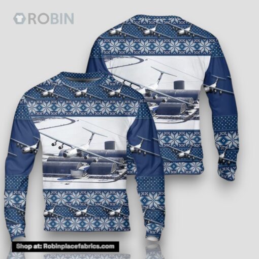 US Air Force Hanoi Taxi (Lockheed C 141 Starlifter) Christmas Sweater 3D
