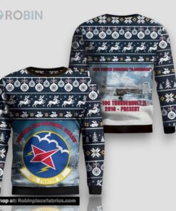 US Air Force Indiana Air National Guard 122d Fighter Wing AOP Ugly Sweater 3D