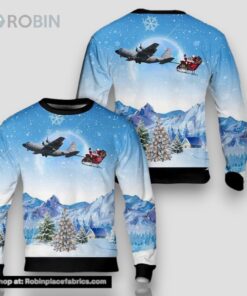 US Air Force Lockheed C 130H Hercules Christmas AOP Ugly Sweater