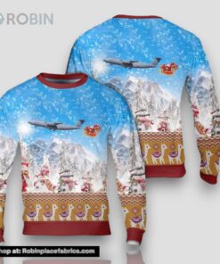 US Air Force Lockheed C 5 Galaxy Christmas AOP Sweater