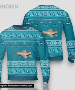 US Air Force Lockheed Martin F 35 Lightning II Christmas AOP Swe